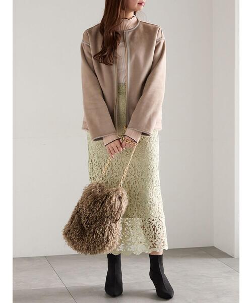 Te chichi（テチチ）の「リバーシブルファームートンブルゾン（ブルゾン・レディース・ベージュ/モカ・F）」の13枚目の写真