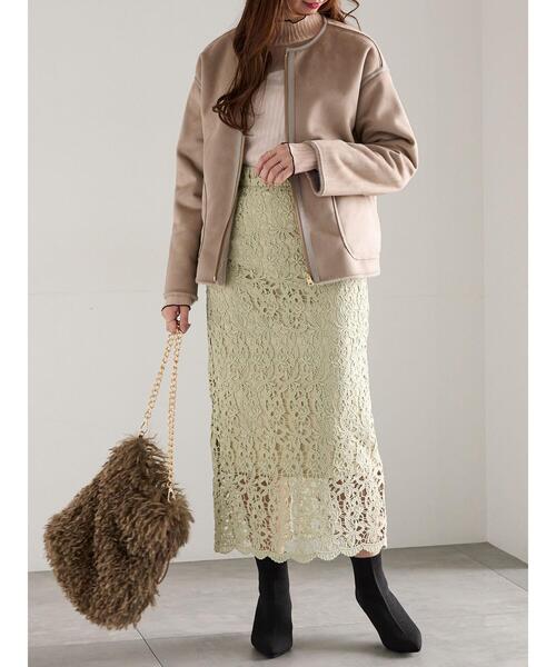 Te chichi（テチチ）の「リバーシブルファームートンブルゾン（ブルゾン・レディース・ベージュ/モカ・F）」の14枚目の写真