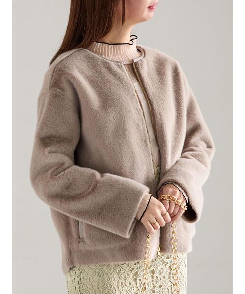 Te chichi（テチチ）の「リバーシブルファームートンブルゾン（ブルゾン・レディース・ベージュ/モカ・F）」の16枚目の写真