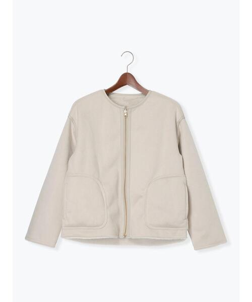 Te chichi（テチチ）の「リバーシブルファームートンブルゾン（ブルゾン・レディース・ベージュ/モカ・F）」の18枚目の写真