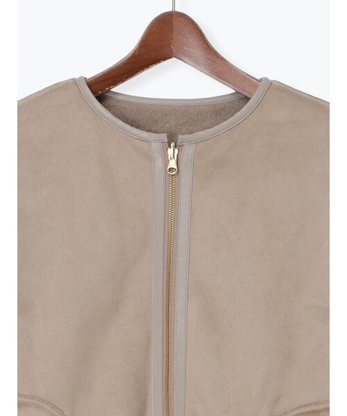 Te chichi（テチチ）の「リバーシブルファームートンブルゾン（ブルゾン・レディース・ベージュ/モカ・F）」の21枚目の写真