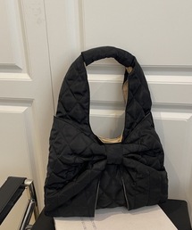 M y u（ミュー）の「【ZOZO限定アイテム】キルティングリボンバッグ（トートバッグ）」