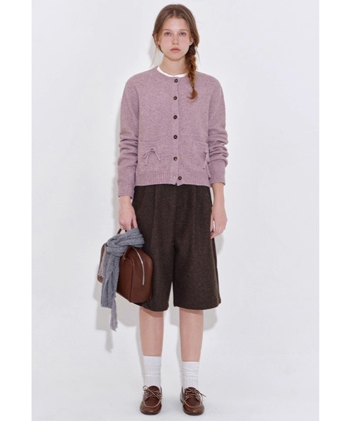 セール】ツータック ウールハーフパンツ FD25K016【Fano Studios