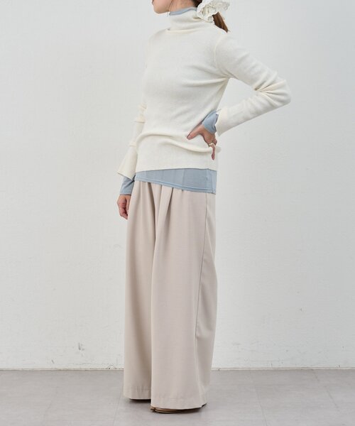 SHENERY(シーナリー)の「ハイネックリブニット(ニット/セーター・レディース・ブラック/グレー/オフホワイト・FREE)」の5枚目の写真