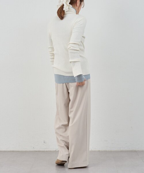 SHENERY(シーナリー)の「ハイネックリブニット(ニット/セーター・レディース・ブラック/グレー/オフホワイト・FREE)」の6枚目の写真