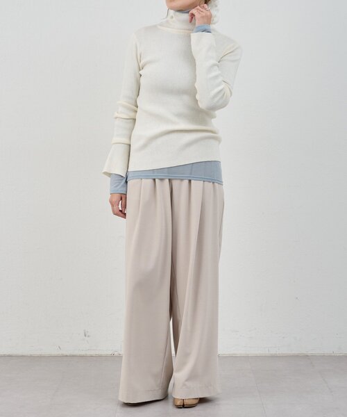 SHENERY(シーナリー)の「ハイネックリブニット(ニット/セーター・レディース・ブラック/グレー/オフホワイト・FREE)」の7枚目の写真