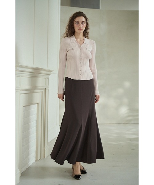 Estella.K(エステラケー)の「Robe Skirt ナローラインロングスカート(スカート・レディース・ブラック/ブラウン・SMALL/MEDIUM)」の9枚目の写真