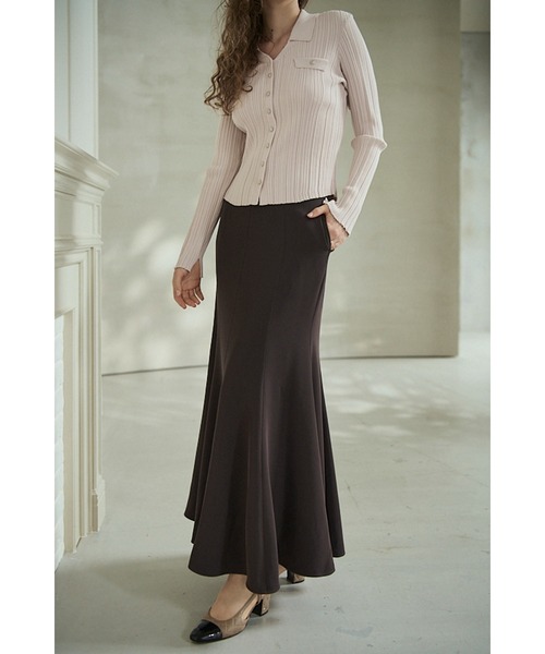 Estella.K(エステラケー)の「Robe Skirt ナローラインロングスカート(スカート・レディース・ブラック/ブラウン・SMALL/MEDIUM)」の10枚目の写真