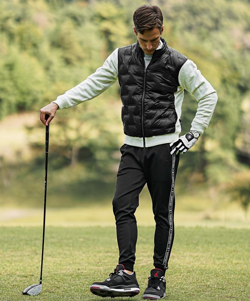 DIVINER GOLF】袖ニット切替圧着キルトダウンブルゾン メンズ ゴルフ