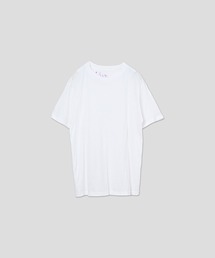 「WHYTO. / ホワイト」カラーエンブロイダリーTシャツ