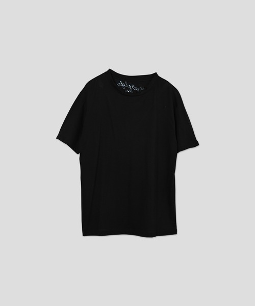 WHYTO.(ホワイト)の「「WHYTO. / ホワイト」カラーエンブロイダリーTシャツ(Tシャツ/カットソー・レディース・パープル/ブラウン/ブラック/オフホワイト/ブルー・FREE)」の3枚目の写真