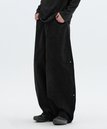 F.ILLUMINATE | Double Knee Corduroy Pants - Black(その他パンツ)