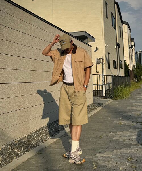 MUSINSA STANDARD（ムシンサスタンダード）の「ヘビーウェイトCPワイドチノショーツ[ベージュ]（その他パンツ・メンズ・その他・33/26/27/28/29/38/36/34/32/30/31）」の10枚目の写真