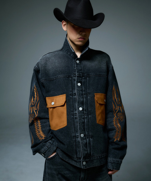 LIBERE（リベーレ）の「LIBERE リベーレ / 1950’s DENIM JACKET ヴィンテージデニムジャケット / 255103-255104（デニムジャケット・メンズ・ブラック/ブルー・SMALL/MEDIUM/LARGE）」の2枚目の写真