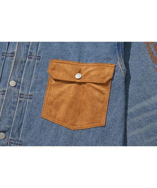 LIBERE（リベーレ）の「LIBERE リベーレ / 1950’s DENIM JACKET ヴィンテージデニムジャケット / 255103-255104（デニムジャケット・メンズ・ブラック/ブルー・SMALL/MEDIUM/LARGE）」の10枚目の写真