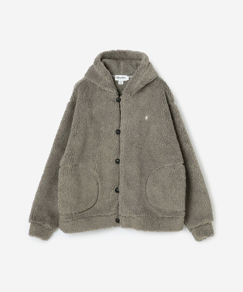 GYMPHLEX（ジムフレックス）の「Gymphlex | ボア フードジャケット MEN（その他アウター・メンズ・ベージュ系その他/グレー系その他・M/L）」の2枚目の写真