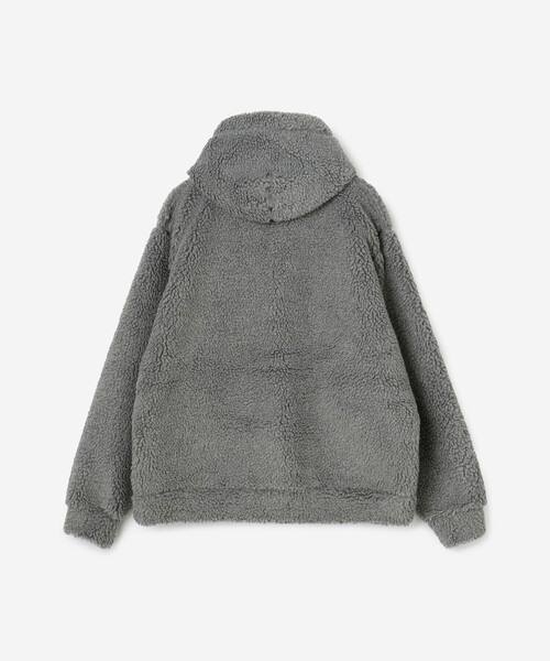 GYMPHLEX（ジムフレックス）の「Gymphlex | ボア フードジャケット MEN（その他アウター・メンズ・ベージュ系その他/グレー系その他・M/L）」の4枚目の写真