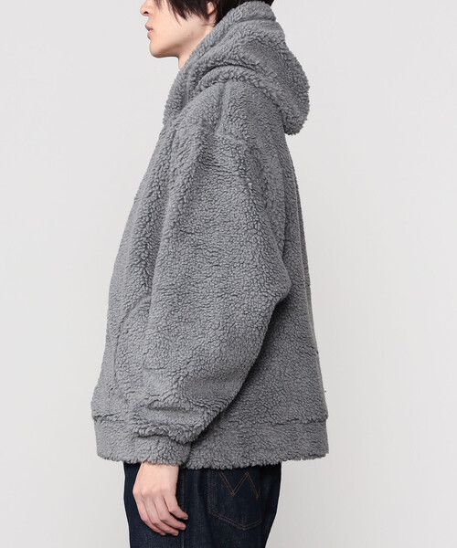 GYMPHLEX（ジムフレックス）の「Gymphlex | ボア フードジャケット MEN（その他アウター・メンズ・ベージュ系その他/グレー系その他・M/L）」の13枚目の写真