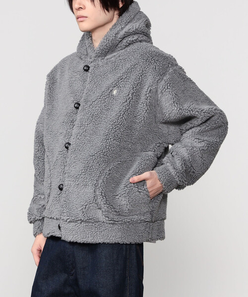 GYMPHLEX（ジムフレックス）の「Gymphlex | ボア フードジャケット MEN（その他アウター・メンズ・ベージュ系その他/グレー系その他・M/L）」の15枚目の写真