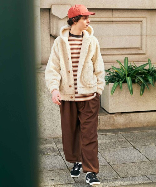 GYMPHLEX（ジムフレックス）の「Gymphlex | ボア フードジャケット MEN（その他アウター・メンズ・ベージュ系その他/グレー系その他・M/L）」の17枚目の写真