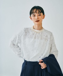 LEPSIM | 【入卒式／セレモニー】ジャガードハイネックブラウス　601009(シャツ/ブラウス)