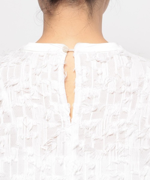 LEPSIM（レプシィム）の「【入卒式／セレモニー】ジャガードハイネックブラウス　601009（シャツ/ブラウス・レディース・オフホワイト/ブラック・FREE）」の9枚目の写真