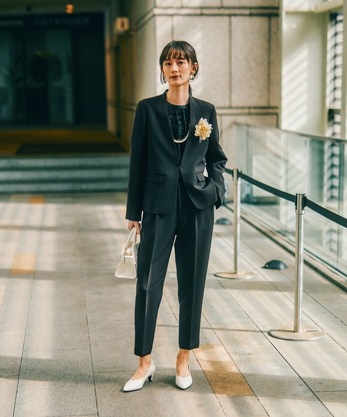 LEPSIM（レプシィム）の「【入卒式／セレモニー】ジャガードハイネックブラウス　601009（シャツ/ブラウス・レディース・オフホワイト/ブラック・FREE）」の19枚目の写真