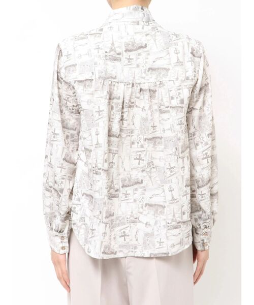 TONAL（トーナル）の「Parisモチーフボウタイブラウス（シャツ/ブラウス・レディース・ベージュ/ネイビー・MEDIUM）」の17枚目の写真