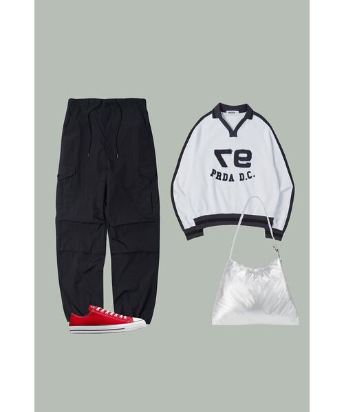 PRENDA（プレンダ）の「PRENDA LOGO TAPE APPLIQUE SWEATSHIRTS SNOW WHITE（スウェット・レディース・その他・MEDIUM/SMALL）」の4枚目の写真
