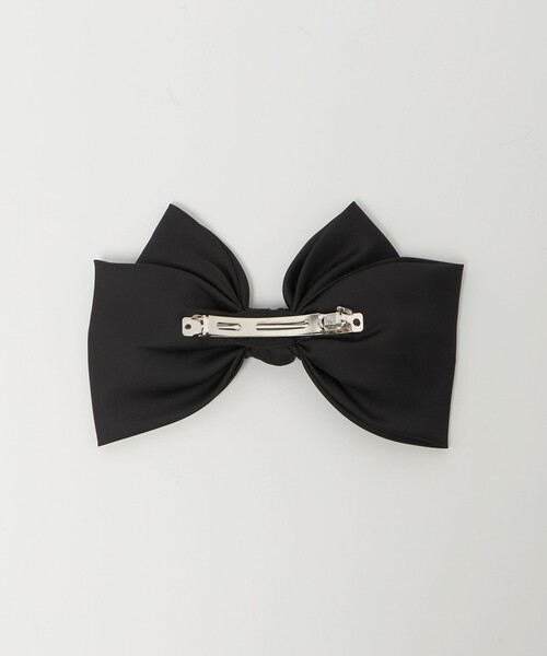 UNITED ARROWS(ユナイテッドアローズ)の「ビジュー×サテン リボンバレッタ(バレッタ/ヘアクリップ・レディース・ブラック・FREE)」の2枚目の写真