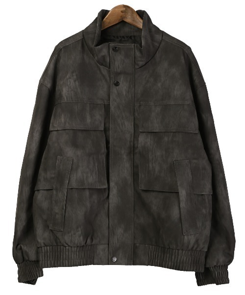 LUXSTYLE（ラグスタイル）の「PUレザーワイドジャケット（ライダースジャケット・メンズ・ブラック/ブラウン・L/M）」の7枚目の写真