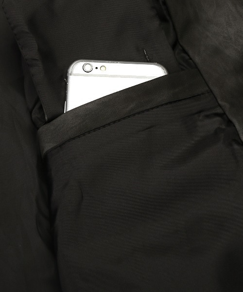 LUXSTYLE（ラグスタイル）の「PUレザーワイドジャケット（ライダースジャケット・メンズ・ブラック/ブラウン・L/M）」の17枚目の写真