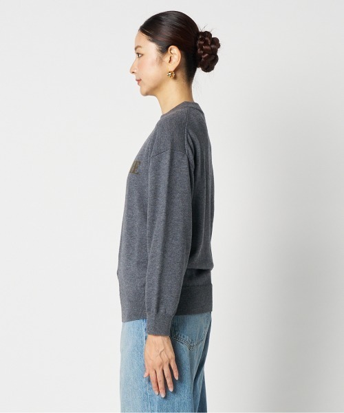 HELIOPOLE（エリオポール）の「INTARSIA LOGO KNIT（ニット/セーター・レディース・ボルドー/ブラック/グレー・38）」の15枚目の写真