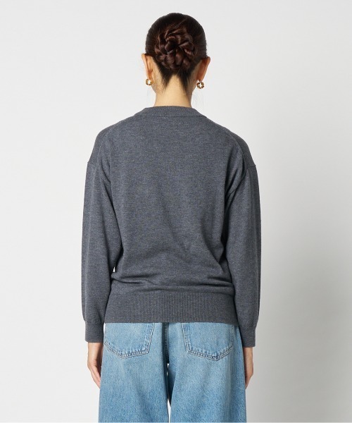 HELIOPOLE（エリオポール）の「INTARSIA LOGO KNIT（ニット/セーター・レディース・ボルドー/ブラック/グレー・38）」の16枚目の写真