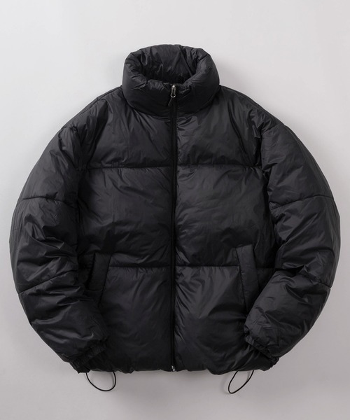 make a ray!（メイク ア レイ！）の「【88】ナイロン ファイバーダウン スタンド ジャケット（ダウンジャケット/コート・メンズ・ブラック/グレー・M/L/XL）」の2枚目の写真