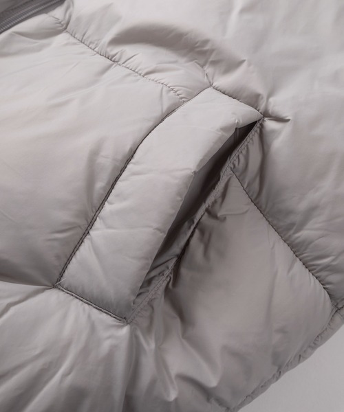 make a ray!（メイク ア レイ！）の「【88】ナイロン ファイバーダウン スタンド ジャケット（ダウンジャケット/コート・メンズ・ブラック/グレー・M/L/XL）」の5枚目の写真