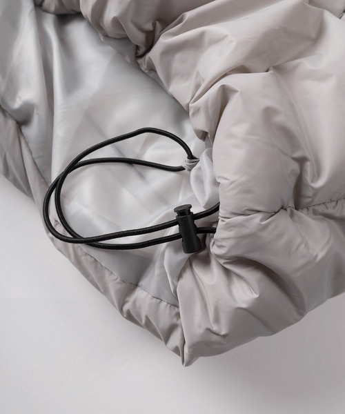 make a ray!（メイク ア レイ！）の「【88】ナイロン ファイバーダウン スタンド ジャケット（ダウンジャケット/コート・メンズ・ブラック/グレー・M/L/XL）」の6枚目の写真