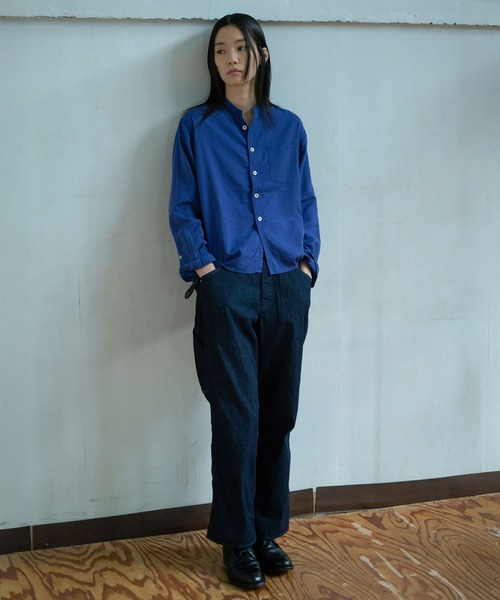 OMNIGOD（オムニゴッド）の「[OMNIGOD womens / オムニゴッド] 8ozデニム ルーズイージーペインターパンツ（デニムパンツ・レディース・ワンウォッシュ・1/0）」の2枚目の写真