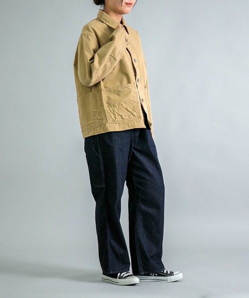 OMNIGOD（オムニゴッド）の「[OMNIGOD womens / オムニゴッド] 8ozデニム ルーズイージーペインターパンツ（デニムパンツ・レディース・ワンウォッシュ・1/0）」の8枚目の写真