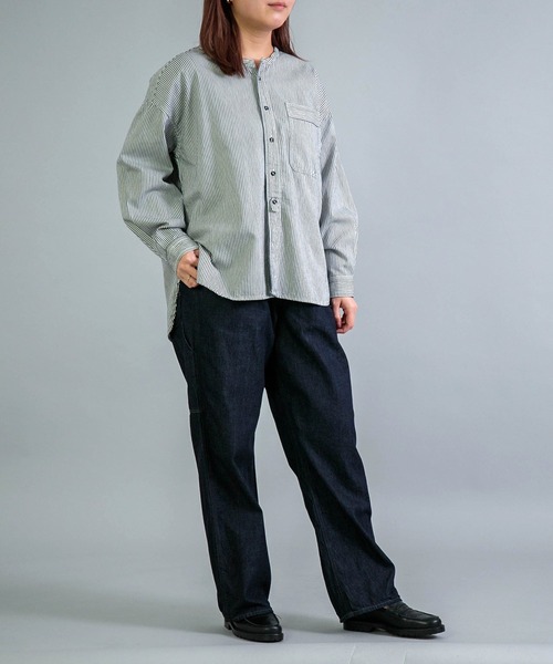 OMNIGOD（オムニゴッド）の「[OMNIGOD womens / オムニゴッド] 8ozデニム ルーズイージーペインターパンツ（デニムパンツ・レディース・ワンウォッシュ・1/0）」の6枚目の写真