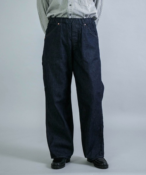 OMNIGOD（オムニゴッド）の「[OMNIGOD womens / オムニゴッド] 8ozデニム ルーズイージーペインターパンツ（デニムパンツ・レディース・ワンウォッシュ・1/0）」の3枚目の写真