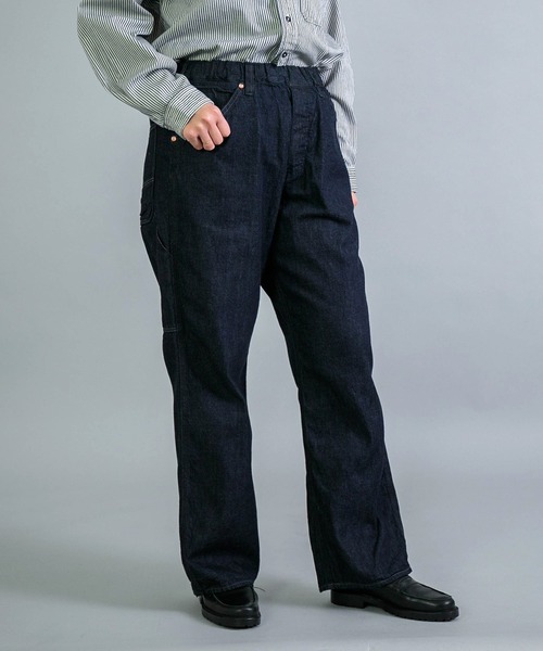 OMNIGOD（オムニゴッド）の「[OMNIGOD womens / オムニゴッド] 8ozデニム ルーズイージーペインターパンツ（デニムパンツ・レディース・ワンウォッシュ・1/0）」の4枚目の写真