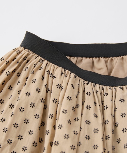 LA MARINE FRANCAISE（マリン フランセーズ）の「別注フロッキープリントギャザースカート（スカート・レディース・ベージュ/ネイビー・FREE）」の7枚目の写真