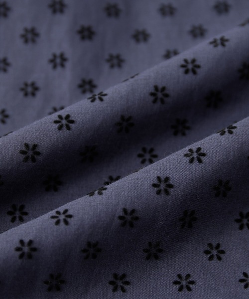 LA MARINE FRANCAISE（マリン フランセーズ）の「別注フロッキープリントギャザースカート（スカート・レディース・ベージュ/ネイビー・FREE）」の3枚目の写真