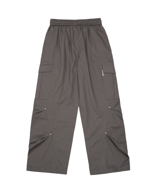 DOUBLE JD（ダブルジェイディー）の「コットンリベットバルーンパンツ（チャコール）（スラックス・レディース・その他・MEDIUM/LARGE）」の2枚目の写真