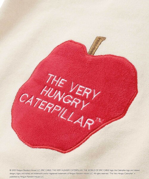 SLAP SLIP BABY（スラップスリップベビー）の「【絵本コラボ-はらぺこあおむし-】袖配色おしりパッチカバーオール(70~80cm)（ロンパース・キッズ・オレンジ/グリーン・70cm/80ｃｍ）」の8枚目の写真