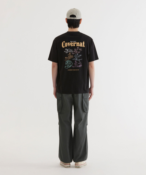 COVERNAT(カバーナット)の「クールコットンサーフィンモーショングラフィックTシャツブラック(Tシャツ/カットソー・レディース・その他・X-SMALL/SMALL/X-LARGE/MEDIUM/LARGE/XX-LARGE)」の6枚目の写真
