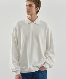 オーバーサイズバルーンピケスウェットシャツ[アイボリー]