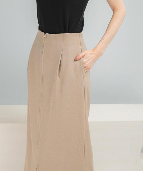 URBAN RESEARCH ROSSO WOMEN（アーバンリサーチ　ロッソ）の「『UR TECH』後ゴムスリットストレートスカート（スカート・レディース・ブラック/ベージュ・36/38）」の9枚目の写真