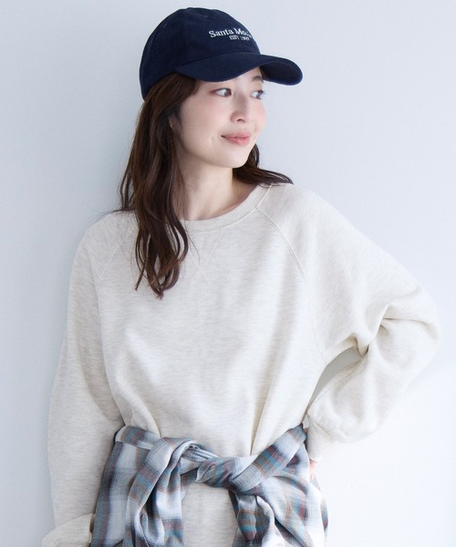 coca(coca)(コカ)の「【DAILY WARM】裏起毛スウェットワンピース(ワンピース・レディース・オートミール/ネイビー・S/M/L)」の7枚目の写真